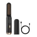 Cordless for Men Beard Straightener:Heated Beard Brush, Electric Hot Comb, Anti-Scald Mini Straightening Tool. 
