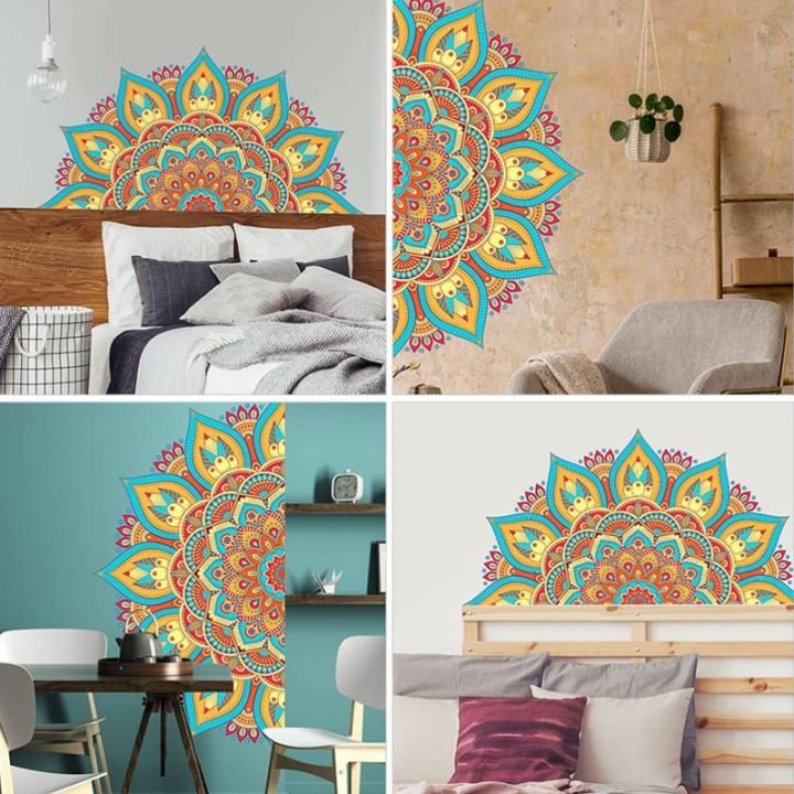 Colourful%20Mandala%20Lotus%20Wall%20Stickers,%20Home%20Room%20Decoration,%20Meditation,%20Stickers%20Wall%20Stickers,%20Yoga%20Studio%20Poster%20-%20Image%204