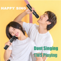 TWS Wireless with Bluetooth Speaker Home Performance Singing Microphone for Kids-Red Easy Install. 