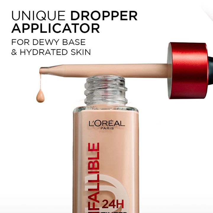 Loreal%20Paris%20Infallible%2024H%20Tinted%20Serum%20Foundation%20%7C%20Light-Weight%20Coverage%20%7C%20Dewy%20&%20Radiant%20Finish%20%7C%20Transfer-Proof%20%7C%20with%201%25%20Hyaluronic%20Acid%20%7C%2030ml%20%7C%203%20-%204%20Light%20-%20Medium%20-%20By%20Allure%20Cosmetics%20-%20Image%204