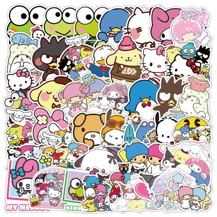 50pcs%20Children%20Stickers%20Cartoon%20Kuromi%20My%20Melody%20Cute%20Decals%20Toys%20for%20Girl%20Laptop%20Kawaii%20Aesthetic%20Anime%20Decoration%20Kids%20Sticker%20-%20Image%205