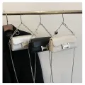 Women’s PU Leather Handbag 2607 | Stylish Ladies Shoulder & Crossbody Bag with Chain Strap & Pendant | Party Casual Mini Bag for women. 
