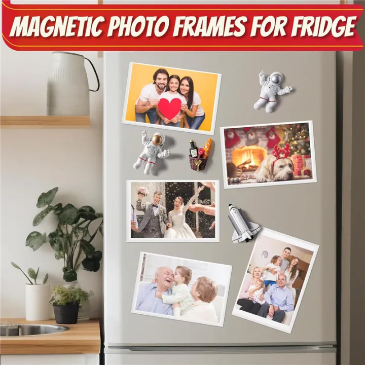 Picture%20Frames,%2012%20Pack%20Magnetic%20Photo%20Frame%20Fridge%206x4In,%20Magnetic%20Picture%20Frame%20for%20Kids,%20Family,%20Photo%20Magnets%20White%20Easy%20Install%20-%20Image%206