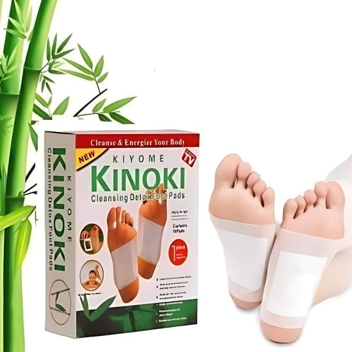 Kinoki Detox Foot Patch – Toxins Remover, Cleansing, Fat Loss & Better Sleep (10 Pads)
