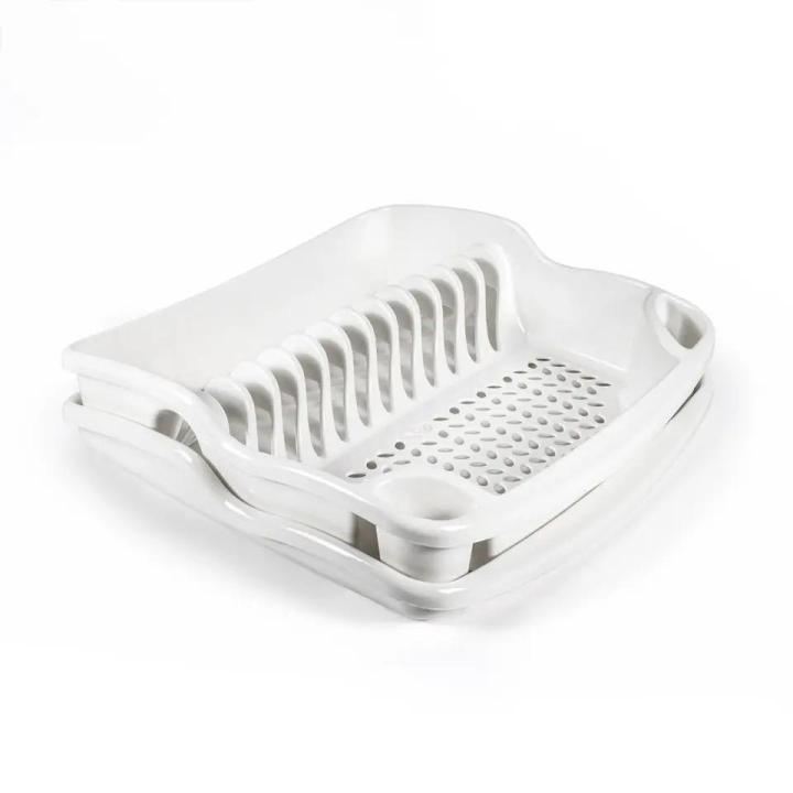 Dish Drainer with Heavy Duty Drip Tray for Kitchen
