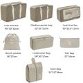 7 Pcs Set New Large Capacity Travel Organizer Set with Zipper Folding Suitcase Packing Cubes Portable Wardrobe Clothes Organization. 