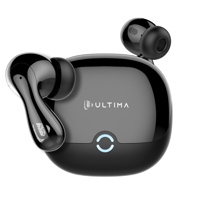 Ultima Atom 720 Earbuds with 2 EQ Modes | Ergonomic Fit | 50 Hours Playtime | 4 Mics with ENC | Dual Tone with UV Coated Finish | Rampage Mode (50 MS) | IPX4 Rated | 3C BOOST Charging Wireless Earbuds