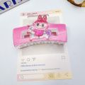 Cute rabu cloth children's hair accessories medium small square acrylic grip student beautiful girl hair grab sweet hairpin. 