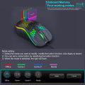 USB Wired Gaming Mouse Mechanical Mice USB Luminous Light Mouse 7200DPI Adjustable Optical Gamer Mice for PC Computer Game. 