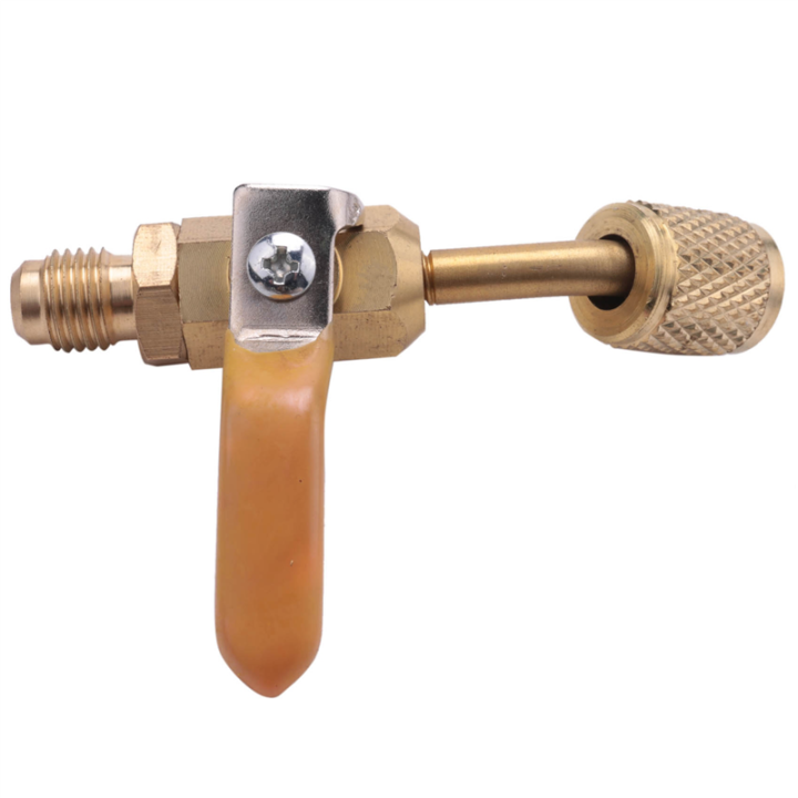 JAERBEE%204X%20R410a%20R134a%20Brass%20Shut%20Valve%20for%20A/C%20Charging%20Hoses%20HVAC%201/4inch%20AC%20Refrigerant%20-%20Image%205