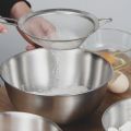 2PCS Stainless Steel Mixing Bowl with Scale Deep Mixing Egg Bowls. 