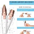 Painless 2 in 1 Rechargeable Flawless Facial Hair Remover with Eyebrow Timmer. 