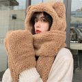 3 In 1 Cute Multi color Hat/Muffler/Mitten For Women. 