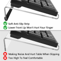 NAMUNY 2X Acrylic Keyboard Holder, Tilted Computer Keyboard Holder Clear Keyboard Stand for Ergonomic Typing Office Desk B. 