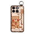 Wrist Strap Wristband Phone Case For ZTE Blade A35/A55 Silicone ring Dirt-resistant protective Back Cover Kickstand Cute. 