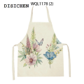 DISICHEN Luxury 1Pcs Tropical Jungle Printed Kitchen Apron Plant Green Leaves Kids Men Women Chef Cooking Aprons Waist Bib Cleaning Pinafores. 