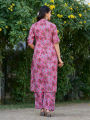 Fabdale Floral Printed Kurti Palazzo Set | Festive, Casual & Party Wear (DVST-024). 