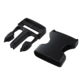 20 Pcs 1 inch 2.5CM Width Plastic Safety Quick Release Buckles Black. 