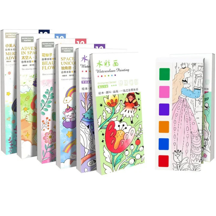 12%20Sheets%20Children%20Watercolor%20Graffiti%20Draw%20Book%203+%20Year%20Early%20Education%20Draw%20Notebook%20Portable%20Pocket%20Painting%20Picture%20Book%20-%20Image%205