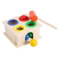 Novel Kids Hammering Game Wooden Ball Hammer Box Children Early Learning Educational Toy. 