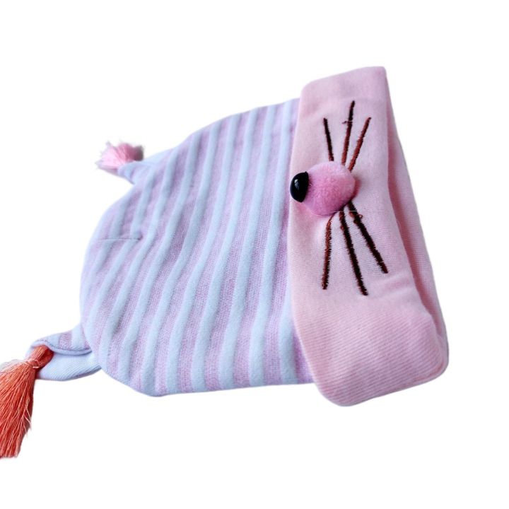 Newborn%20Cute%20Bunny%20Nose%20Baby%20Soft%20Cotton%20Topi%20Cap%20For%20Boy%20And%20Girl%20CS%20(0%20to%206%20months)%20-%20Image%207
