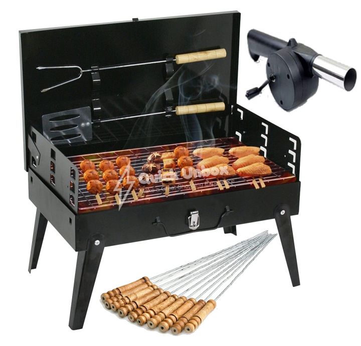 Portable%20Charcoal%20BBQ%20Grill%20with%20Adjustable%20Spatula%20and%20Cooking%20Accessories,%20Foldable%20Outdoor%20Griller%20for%20Camping,%20Picnic,%20and%20Travelling%20-%20Image%202