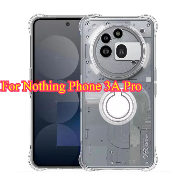 or Not Glue Shock Resistant Case F Airbag Silicon For Nothing Phone 2025 3A Prohing Phone 3A 3 A Magnetic Bracket Clear Phone Case