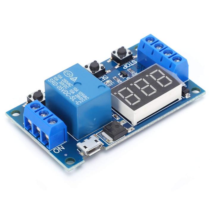 Pump Delay Timer Board DC 12V Control Timer Switch Trigger With Reset Switch