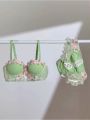 kawaii underwired chest no, bra underwire TikTokMOYISU viral cute underwire summer teen summer bra anti sag small style lingerie set. 