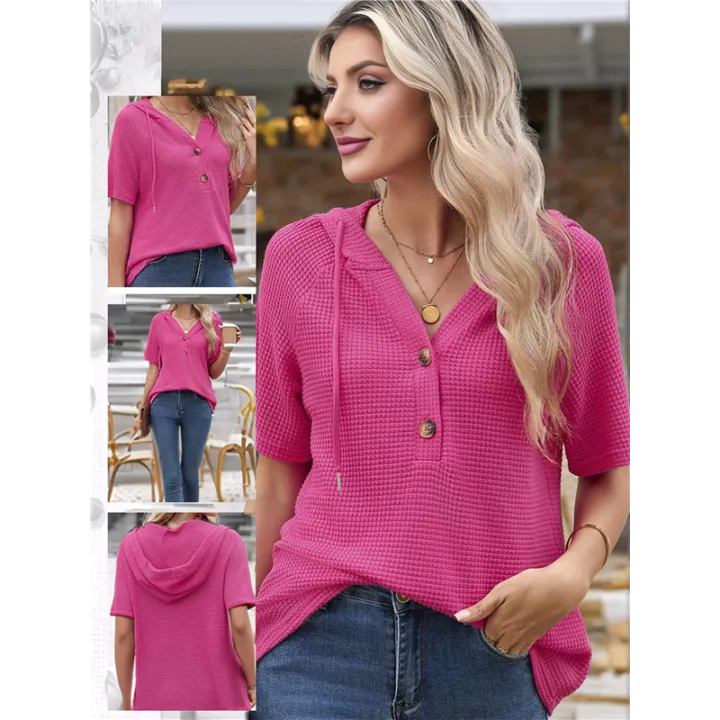 Womens%20Summer%20Tops%20Red%20XXL%20-%20Image%203