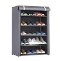 4 Layer Shoe Rack With Cover Space Saver Storage Organizer (Color May Vary). 