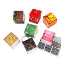 Key Chain Cartoon Mini Figure LED Keychain Kids Design LED Light Game Cube Keychain Car Backpack Luminous Effect Keyring Game Lovers. 