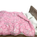 Elegant Floral/Sirak Print Quilted Fiber Medium Size Washable Blanket (2.5 kg). 