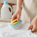 2PCS/SET Durable Plastic Long Handled Shoe Brush Soft Bristled Ergonomic Board Brush Portable Shoe Washing Brush Household Use. 