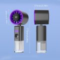 Compact Portable Handheld Spray Fan Strong Wind High-speed Foldable Small Fan Rechargeable Fine Mist Function Handheld Misting Fan Personal Use. 