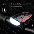 USB Rechargable Ultra Bright Bike Light Set With Horn | Rechargeable Bike Light For Safety Night Riding ( Multicolor). 