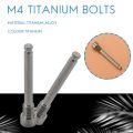 Titanium Bolts for Bicycle Disc Brake Pad Threaded Pin Inserts Screw for XT R XT Hydraulic Disk Caliper-Titanium. 