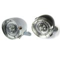 fasdaga 2x Retro Bicycle Bike Accessory Front Light Bracket Vintage 3LED Headlight (Black&Silver). 