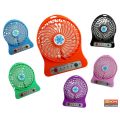 Portable MultiFunctional USB Rechargeable FAN - Color Assorted. 