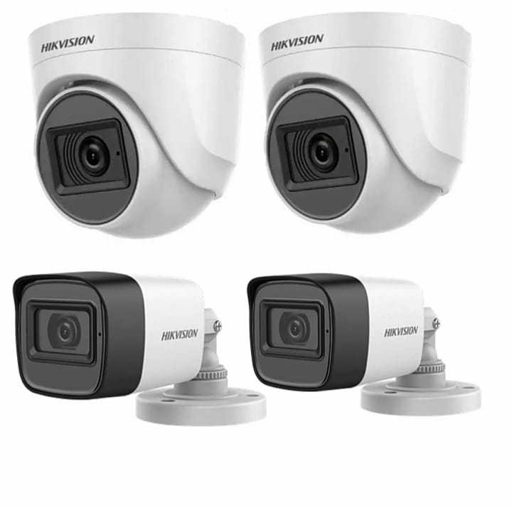 Hikvision 4 Channel Normal CCTV Package with 4 CH DVR, 2 Indoor & 2 ...