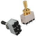 1x Metal Electric Guitar 3 Way Box Toggle Switch & 2x Box Style Les Paul Sg 3 Way Pickup Selector Toggle Switch. 