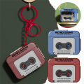 Mini Retro Recorder Keychain Can Record and Fun Music Box Pendant Personalized Couple Gift for Girlfriend Pink. 