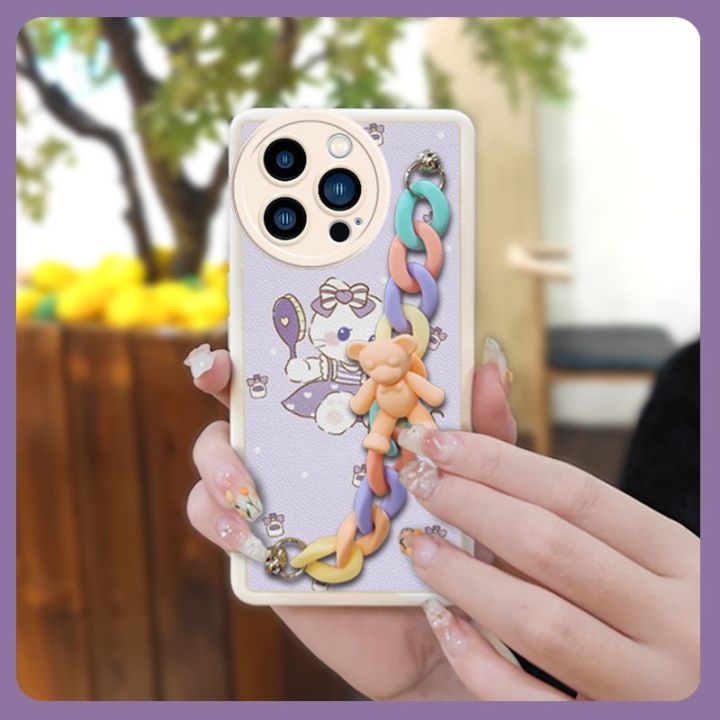 Anti-knock Back Cover Phone Case For iphone13 Pro Max Skin feel silicone Solid color Cartoon Waterproof Anti-fall cute