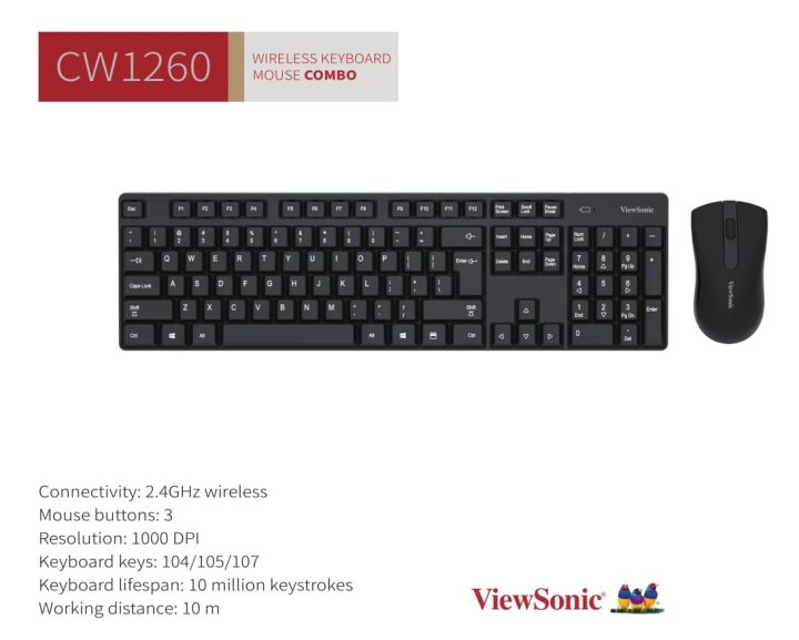 Wireless%20Keyboard%20Mouse%20Combo%20CW1260%20Viewsonic%20-%20Image%204