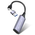 4K HDMI Video Capture Card USB C,  HDMI USB with Type-C. 