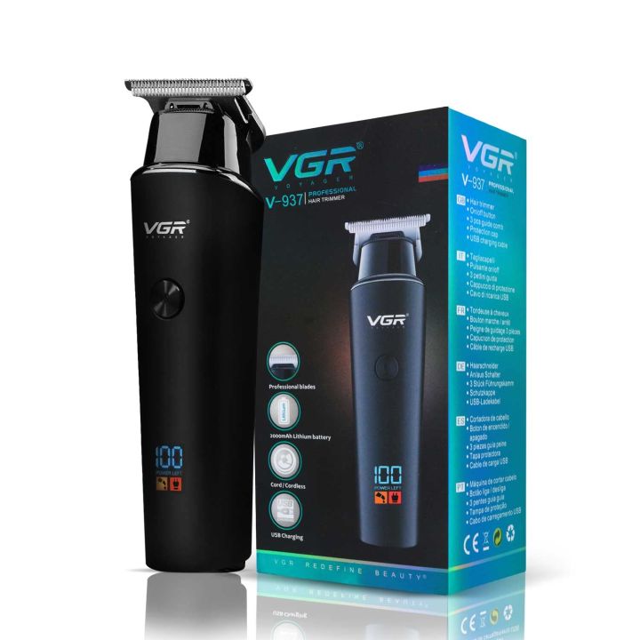 VGR V-937 Professional Hair Trimmer - Corded & Cordless - 500 Minutes Runtime