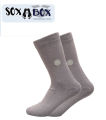 Soxabox Pack of 6 Pairs of Pure Cotton Footprint Socks for Men (SMF-7). 