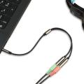 3.5mm Audio Jack Headphone Splitter Cable For External Speaker And Headset. 