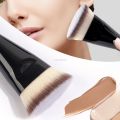 Asinrn ERosIon MAANGE 1/2PCS Flat Top Foundation Makeup Brush for Liquid Blending Powder Blush Brush Soft Brtisle Portable Cosmetic Makeup Tool. 