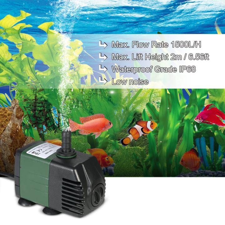 1500L/H%2025W%20Submersible%20Water%20Pump%20for%20Aquarium%20Tabletop%20Fountains%20Pond%20Water%20Gardens%20and%20Hydroponic%20Systems%20with%202%20Nozzles%20AC110V%20-%20Image%2010
